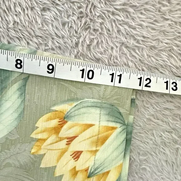 Tommy Bahama Mens XXL Silk Shirt Gray Floral Banana Leaf Aloha Camp Relaxed Fit - Picture 7 of 10